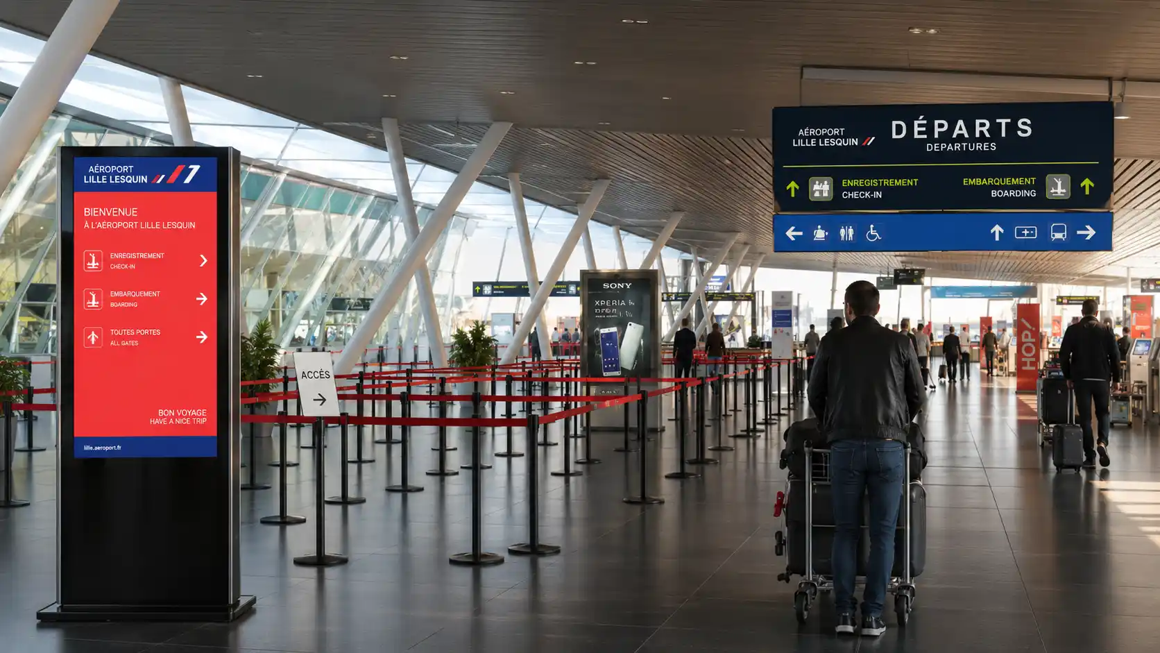 Taxi VTaxi à l'aéroport de Lille-Lesquin