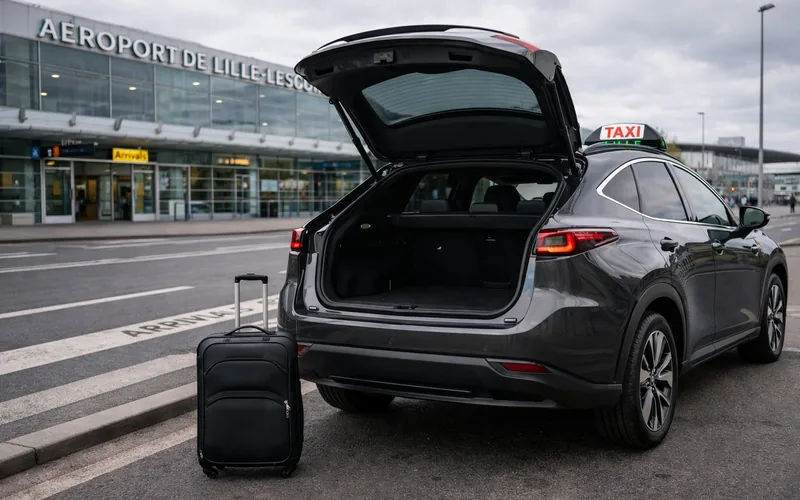 Taxi VTaxi Lille à l'Aéroport de Lille-Lesquin — navette et transfert